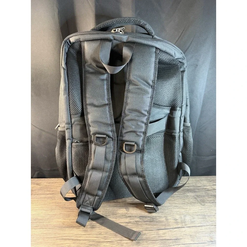 NWT Black SDYSM Travel Backpack w/ Laptop Pocket, Luggage Strap, Padded Straps